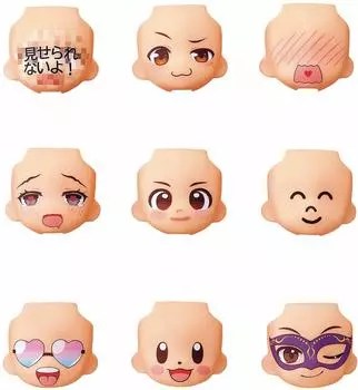 Nendoroid More Сменное лицо 04 окрашенная торговая фигурка коробка из 9 немасштабных ABS&PVC