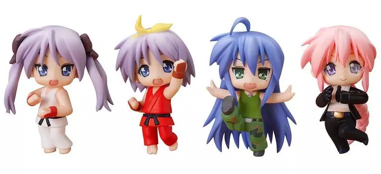 Nendoroid Petit Lucky Star x Street Fighter Set окрашенный подвижный (немасштабная фигурка из АБС и ПВХ)