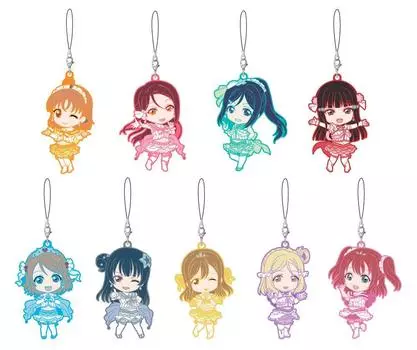 Nendoroid Plus Trading Rubber Strap Love AQUARIUM Коробка из 9 штук Live! Солнечный свет!! Вер.