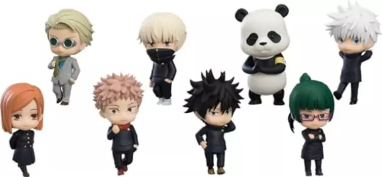 Nendoroid Saplus Jujutsu Kaisen Немасштабированная пластиковая окрашенная комплектная торговая фигурка, коробка из 8 шт.