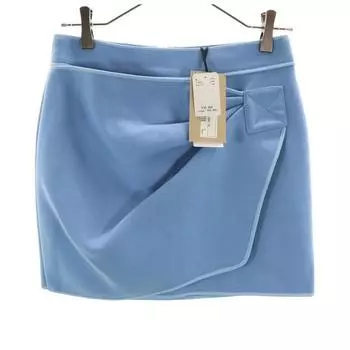 неношеная мини-юбка N°21 из шерстяной смеси 38 сине-фиолетовая женская б/у