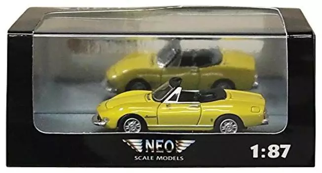 NEO Fiat Dino Spider Pininfarina Yellow Finished Product 1/87 жёлтый