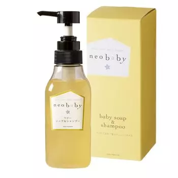 neobaby Neo Baby Детское мыло-шампунь с конским маслом Органическое увлажняющее мыло Neo Natural 300 мл 1 бутылка [Детский шампунь] и без добавок