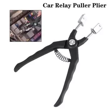 Необходимый инструмент для ремонта автомобиля. Плоскогубцы для снятия реле и предохранителей. Удобный инструмент для снятия автомобильных и грузовых автомобилей. Плоскогубцы для снятия реле. black