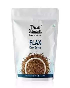 Необработанные семена Льна (125 г), Flax Raw Seeds, True Elements