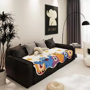 Необычная диванная подушка из искусственного кроличьего меха, зимняя противоскользящая подушка для дивана, универсальная подушка для сиденья, полотенце 90*90cm