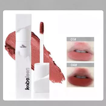 Необычная глазурь для губ Матовая бархатная глина для губ Серая пудра Низкая насыщенность Веганский белый Универсальная не придирчивая кожа