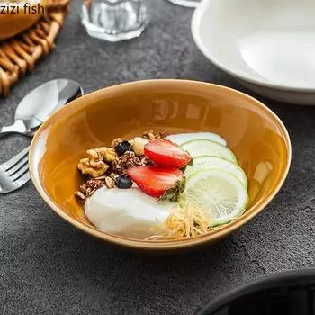 Необычная керамическая миска Креативная миска для завтрака Миска для овсянки Миска для йогурта Салатницы Сахарницы для воды Молекулярная еда Избранная посуда