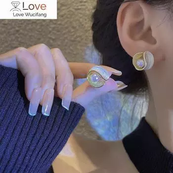 Необычная личность модные серьги-гвоздики женские уникальный дизайн винтажные жемчужные серьги свадебные украшения подарки на день рождения