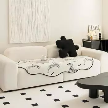 Необычная нестандартная подушка для дивана. Простая высококачественная синельная пыленепроницаемая подушка для сиденья Four Seasons. Универсальная противоскользящая ткань. 90*90cm