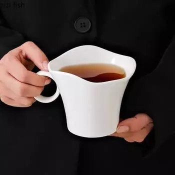 Необычная однотонная керамическая кружка большой емкости, кофейная кружка, молочная кружка, офисная чашка для чая, чашка для напитков, бытовая чашка для воды, пара чашек 380ml