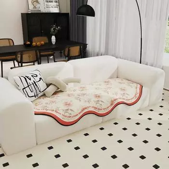 Необычная подушка для дивана из кроличьего меха, китайская классическая высококачественная подушка, противоскользящая ткань для чехла на диван 90*90cm