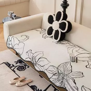 Необычная подушка для дивана Shanier с защитой от кошек, всесезонная универсальная ткань для чехла на диван, нескользящая и легкая роскошь 90*90cm