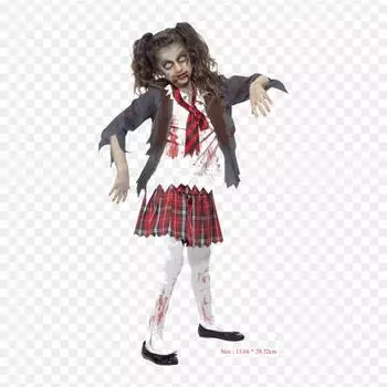 Необычное платье для девочек, нарядное платье, костюм зомби-школьницы, утюг на теплопередаче, печать, виниловые нашивки, наклейки для одежды, аппликации «сделай сам», моющиеся нашивки