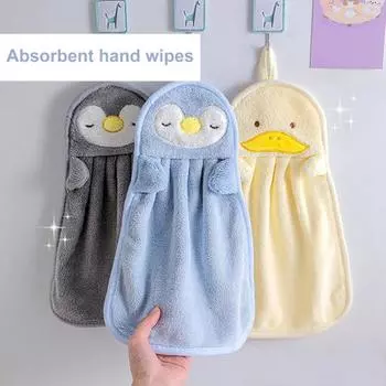 Необычное полотенце для рук, устойчивое к разрыву, против царапин, яркий цвет, универсальная впитывающая подвесная ткань для стирки, товары для ресторана синий