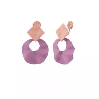 Необычные милые геометрические серьги, свежая спираль от комаров, зажим для ушей без пирсинга