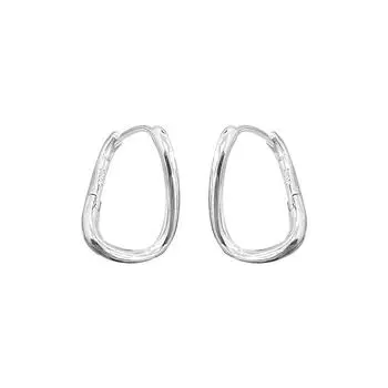 Необычные простые круглые серьги для женщин Серьги нишевого дизайна Высококачественные серьги