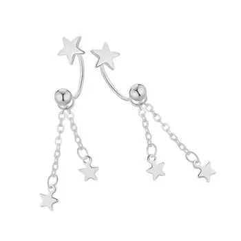 Необычные серьги Cool Hottie, уникальные аксессуары для ушей, крутые серьги со звездами, регулируемый подвесной кулон для ушей