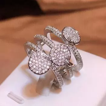 Необычные женские кольца с закруткой, темпераментные аксессуары на палец, обручальные кольца для невесты, модные ювелирные изделия для вечеринок 6 белый