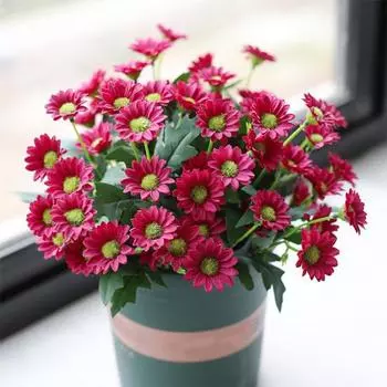 Необычный цветок из искусственного шелка Не выцветает Сохраняет свежесть Не требует полива розовый