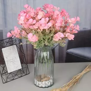 Необычный искусственный цветок, привлекательный длительный срок службы, декоративный синий