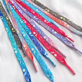 Необычный принт шнурки резинка для повседневной обуви мужчины женщины красочные граффити шнурки для кроссовок спортивные шнурки аксессуары 100cm