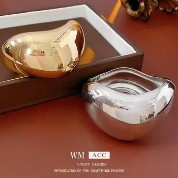 Необычный широко открытый браслет класса люкс Cross-Border - модное, уникальное и элегантное ювелирное украшение высокого класса. Bracelet серебряный