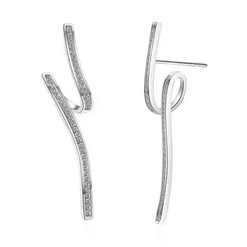 Необычный темперамент Компактные модные циркониевые сверкающие классические серьги-гвоздики для женщин Ослепительные женские элегантные аксессуары Ювелирные изделия, неподвластные времени