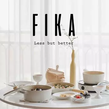NEOFLAM FIKA Индукционная кастрюля и кастрюля (16см, 18см, 22см) Без ПФОК Белый S18cm