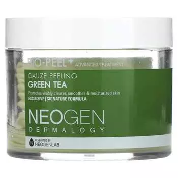 Neogen, Bio-Peel, марлевый пилинг, зеленый чай, 30 листов, 200 мл