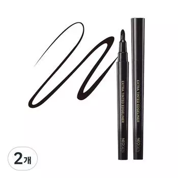 Neogen extra tinted edge eyeliner 0.7g, 01 black, 2 pcs.