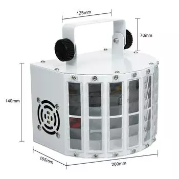 Neoglint 100240 В 24 Вт RGBW светодиоды 7 каналов Dmx 512 Голосовая активация Голосовое управление Автоматическое управление белый