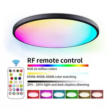 RGBCW полноцветный потолочный светильник круглый светодиодный потолочный светильник для спальни гостиной 110V-130V белый