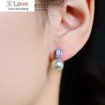 Neoglory горный хрусталь искусственный жемчуг элегантные серьги-подвески для женщин новые модные ювелирные изделия с подвесками горох -1 P1 белый