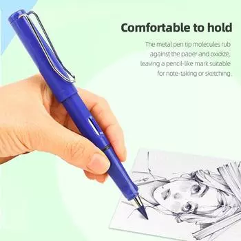 Неограниченное количество карандашей для письма без чернил, цветная ручка, стираемый карандаш, художественные эскизы, инструменты для рисования, детский подарок, школьные принадлежности, канцелярские принадлежности светло-синий