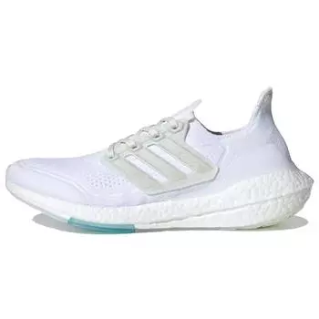 Неокрашенные кроссовки унисекс adidas Parley x UltraBoost 21 White Cloud-White FZ1927 41