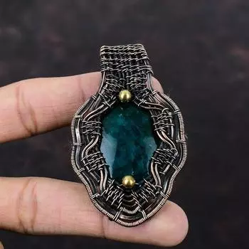 Neon Flash Labradorite Pendant Copper Wire Wrapped Pendant Natural Gemstone Pendant Copper Wire Wrap Jewelry Handmade Pendant Gift For Women