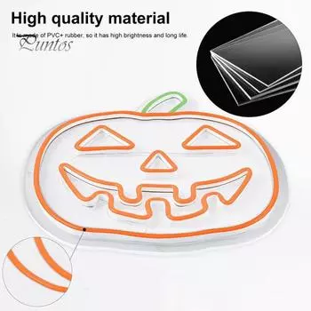 Неоновая вывеска «Тыква на Хэллоуин», акриловая светодиодная вывеска «Тыква», настенный светильник для спальни, детской комнаты, бара, вечеринки, декора pumpkin