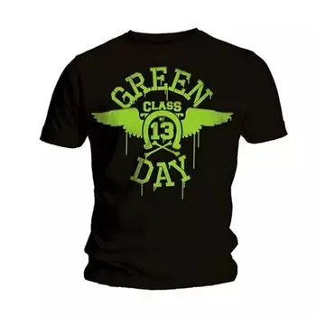 Неоново-черная футболка унисекс Green Day