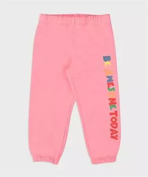 Неоново-розовые брюки-джоггеры для девочек