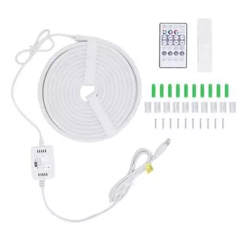 Неоновый шнур 9.84 футов WIFI USB DC5V питание для использования в помещении, в спальне, на улице, синхронизация музыки, дистанционное управление RGB LE