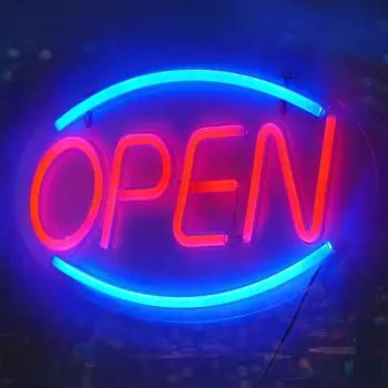 Неоновый свет OPEN Неоновая вывеска Светодиодная неоновая вывеска Неоновая вывеска Open Neon Interior Украшение комнаты Создание атмосферы Украшение магазина Ресторан Кофейня