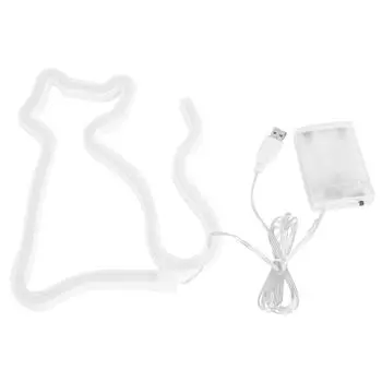 Неоновый светильник в форме кошки, инновационный декоративный ночной светильник для украшения домашнего бара, общежития