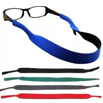 Neoprene 2022 New Arrival Eyeglasses Chain Women men Comfortable Sport 1PC Soft Swimming Eyeglasses Lanyard Glasses Lanyard Neck Cord beads темно-синий