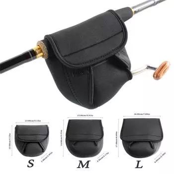 Neoprene Black Fishing Reel Bag Fishing Wheel Protective Case Spinning Wheel Bag Spinning Reel Bag S