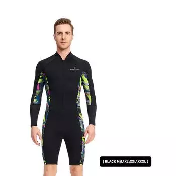 Неопреновая одежда для дайвинга, защитный от холода купальник для подводного плавания, серфинга, теплый с молнией, эластичный, устойчивый к царапинам водный спортивный инвентарь XL
