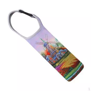 Неопреновый чехол для переноски сумки с держателем чашки для бутылки с водой на 400 мл, высокая, мягкая текстура; простой, но