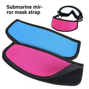 Неопреновый чехол для ремешка маски, ремешок для маски для снорклинга, защитная накладка для волос для дайвинга, удобный прочный ремень для дайвинга синий