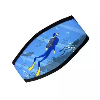 Неопреновый чехол на ремешки маски для дайвинга, плавания, водонепроницаемый, для дайвинга и снорклинга, ремешки для маски, защита для волос, обертывание для дайвинга 4