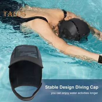 Неопреновый капюшон для дайвинга, термокапюшон для плавания с ремешком на подбородке, морозостойкая шапочка для дайвинга с аквалангом, для каякинга, сноркелинга, серфинга, плавания камуфляжный/чёрный